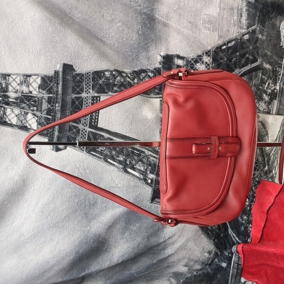 Calvin Klein Handbags - Calvin Klein red leather bag